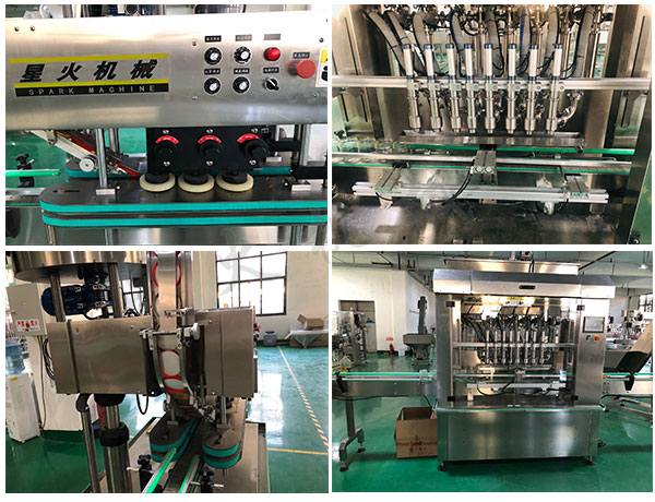 全套辣椒醬灌裝機(jī)，辣椒醬灌裝旋蓋貼標(biāo)機(jī)生產(chǎn)線