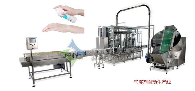 氣霧劑自動化生產(chǎn)線